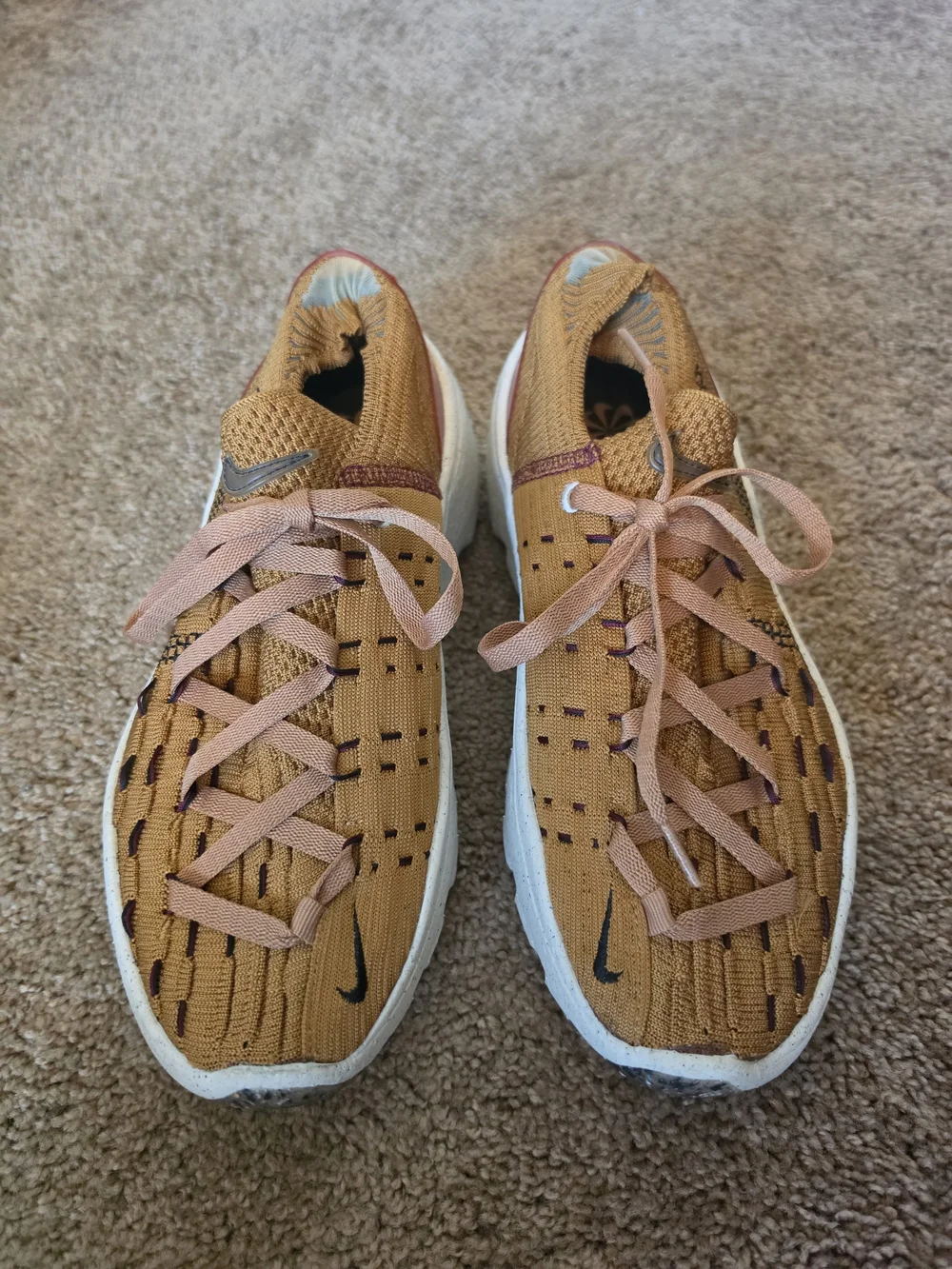 Nike Space Hippie 04 Wheat Dark Beetroot Women's Sneakers